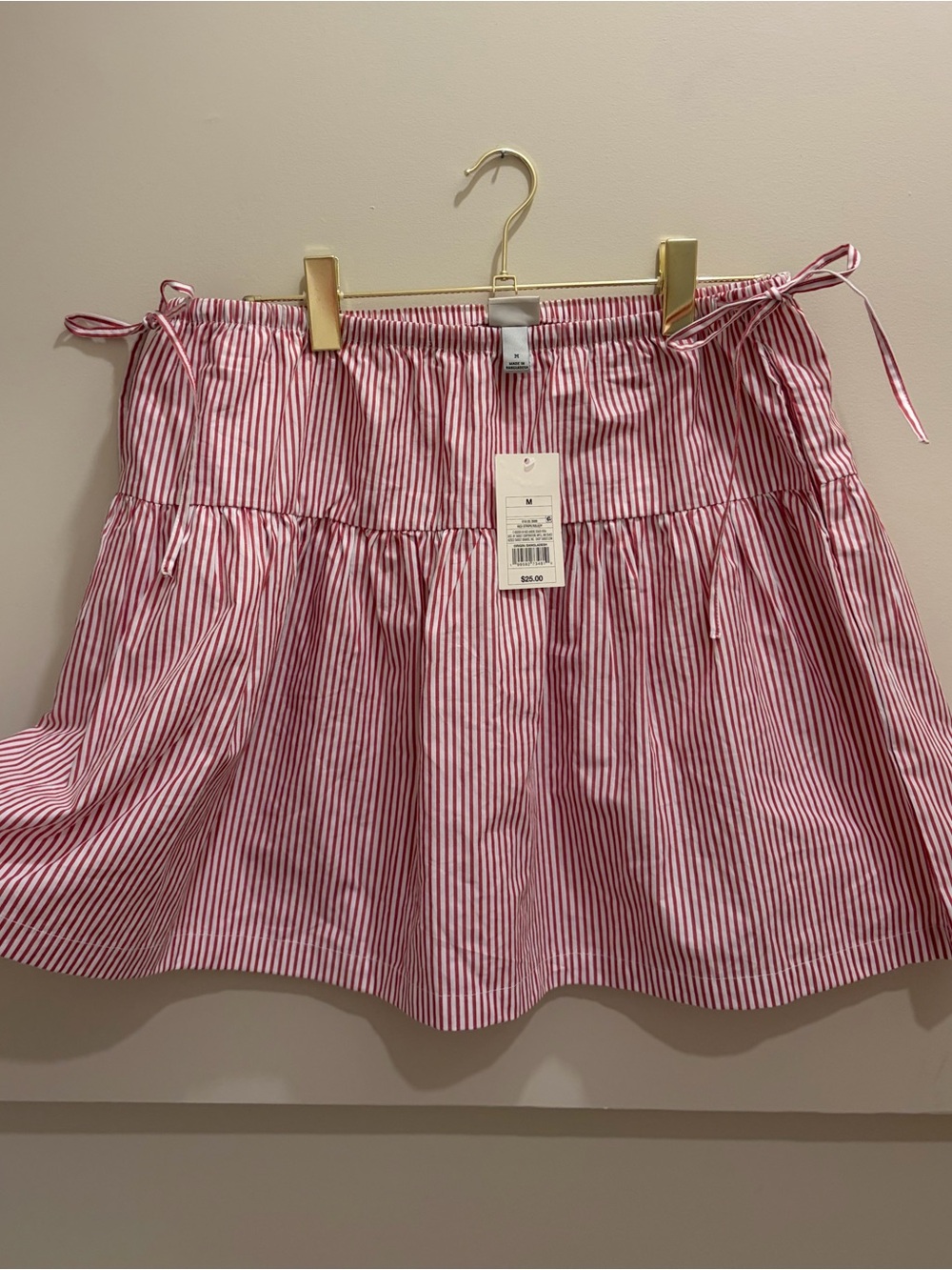 Target “a new day brand” Red & White Striped Tiered Skater Skirt [Size Medium] - Picture 2 of 5